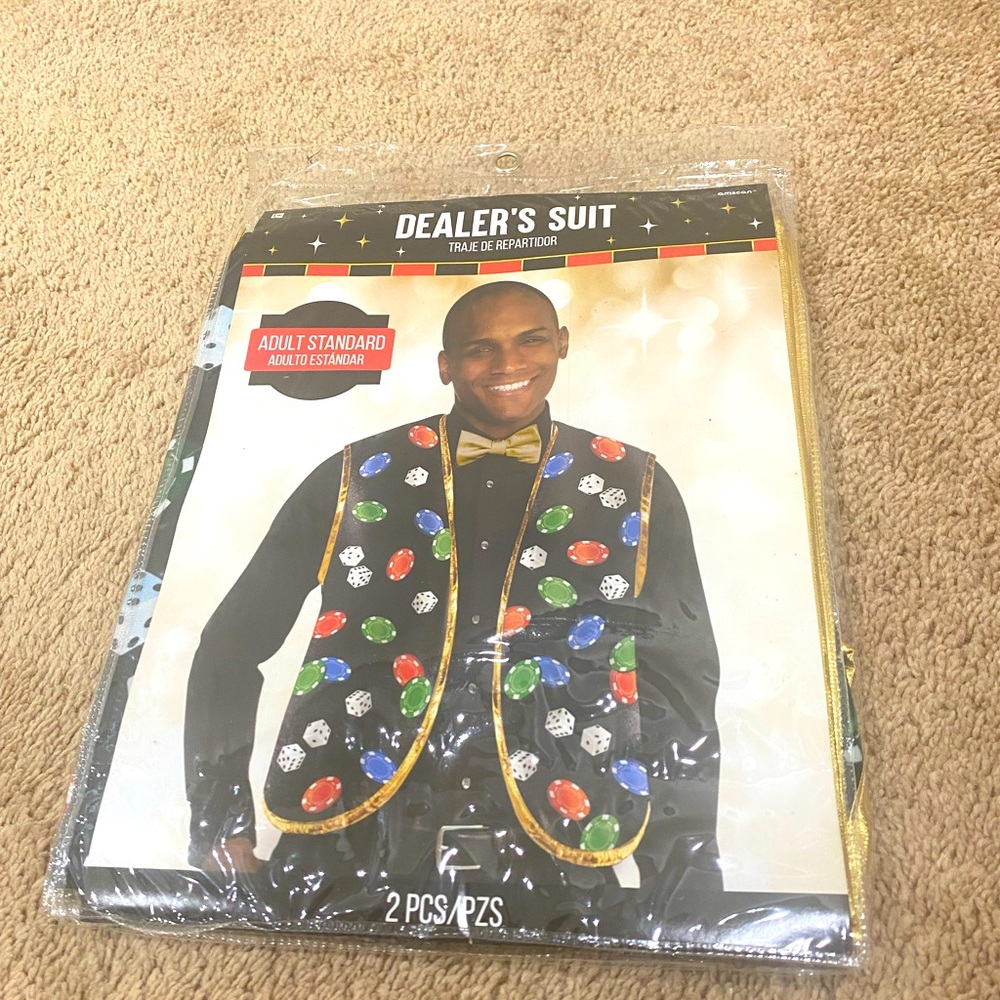Dealer's Suit with Colorful Gem Design